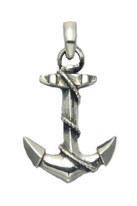 Sterling Silver Anchor Pendant