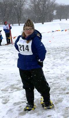 snow shoe athlete