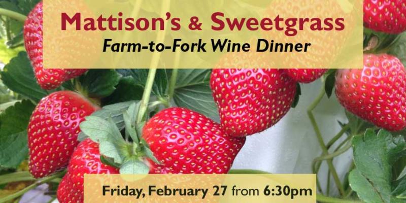 tgrass Farm to fork wine dinner in Sarasota, Florida