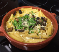 penne pasta dish