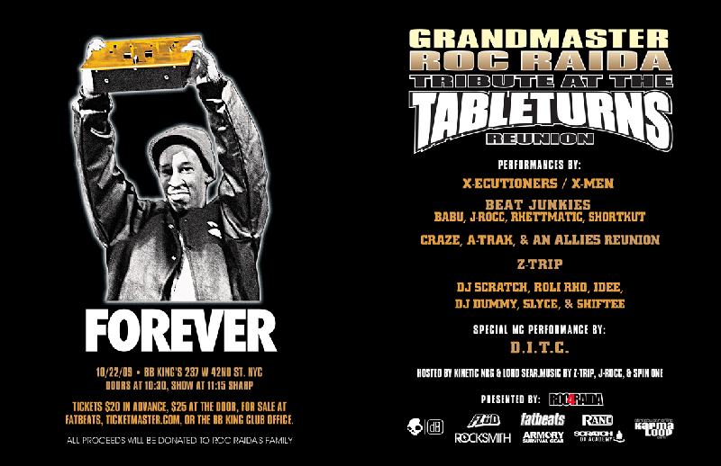 Oct 22 Roc Raida Tribute by Tableturns