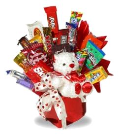 Candy Bouquet with Bear