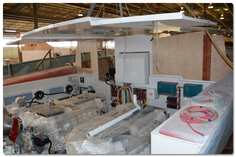 Rolling down the line at Viking Yachts
