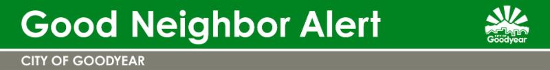 Good Neighbor Alert Banner