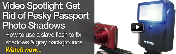 Slave flashes remove shadows and gray backgrounds