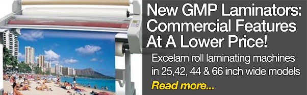 New GMP Excelam roll laminators