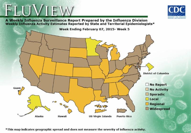 CDC Flu Map