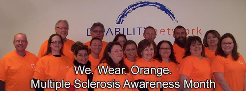 DNMM Staff wearing orange for MS awareness month
