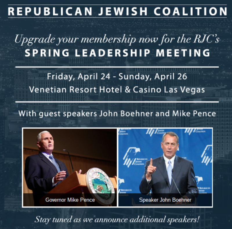 Upgrade and join John Boehner and Mike Pence