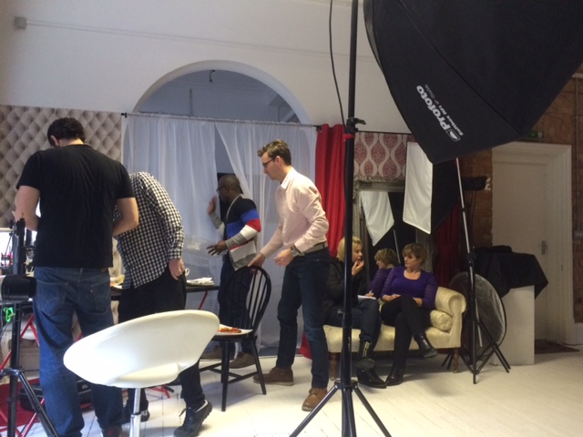 Sue being interviewed