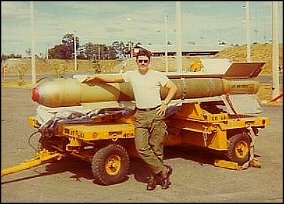 Jim Rego with guided missile