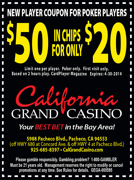 California Grand Casino - NEW - 1-2015