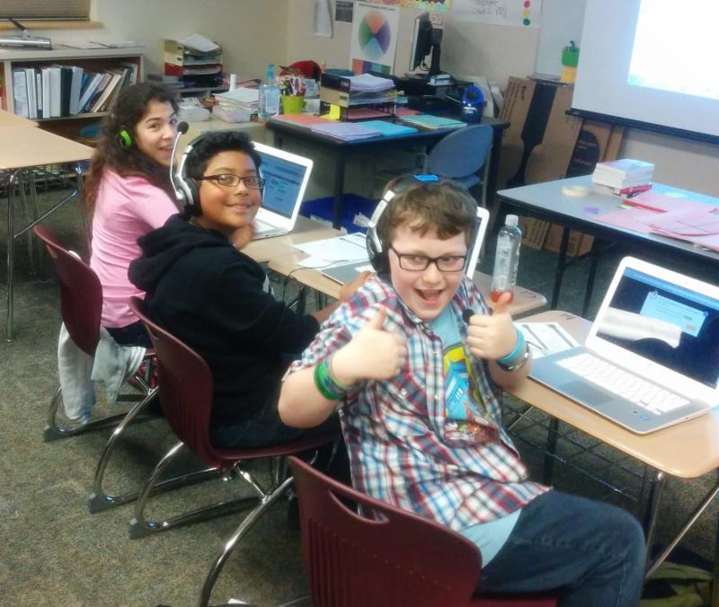 Eisenhower MS during Hour of Code