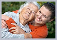 Grandmother and granddaughter