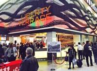 EWR Terminal B Liberty Terrace dining area