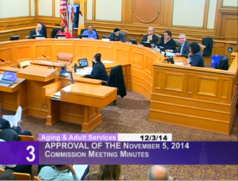 image of video from DAAS Commission meeting