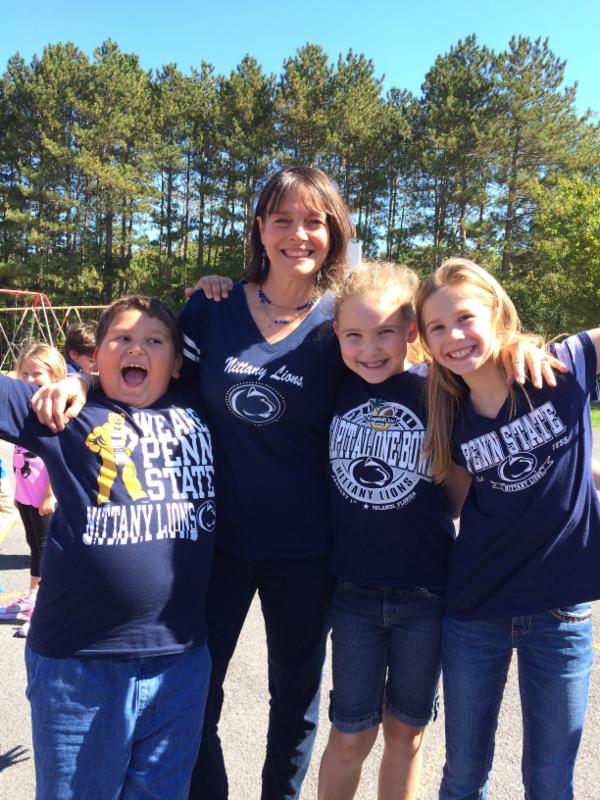 Kimber Hershberger and students