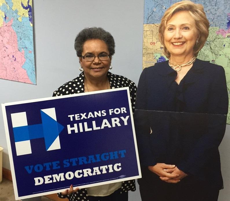 We now have Texans For Hillary signs at the party office for $5. Here ...
